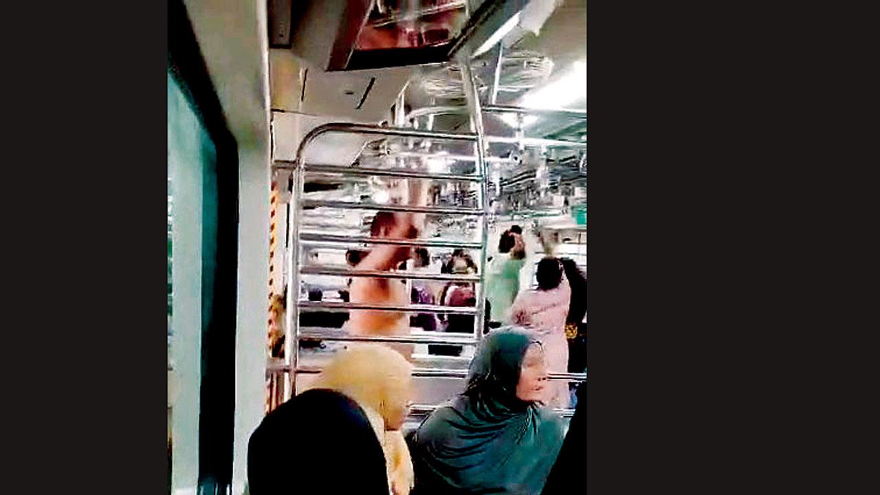 Naked Man Creates Alarm On Central Railway Train Women Passengers