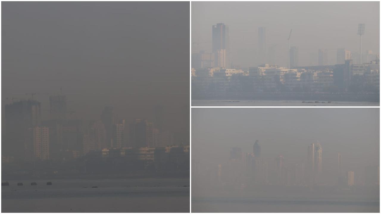 रविवार सुबह मुंबई की वायु गुणवत्ता `मध्यम` श्रेणी में थी. (Pics/Anurag Ahire)
