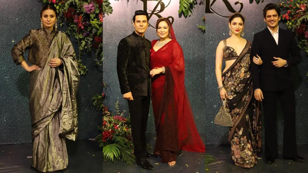 Randeep Hooda - Lin Laishram Reception : Couple host grand reception,  celebrities attendance in full number | Randeep Hooda - Lin Laishram  Reception : કપલને શુભેચ્છા આપવા ઉમટ્યું બૉલિવૂડ