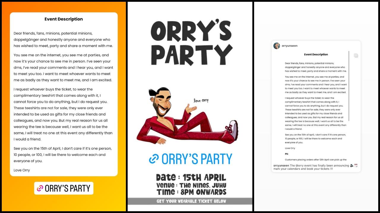 Party with Orry: કેવી રીતે મળશે આ સોશિયલ મીડિયા સેન્સેશનની પાર્ટીની ટિકિટ?