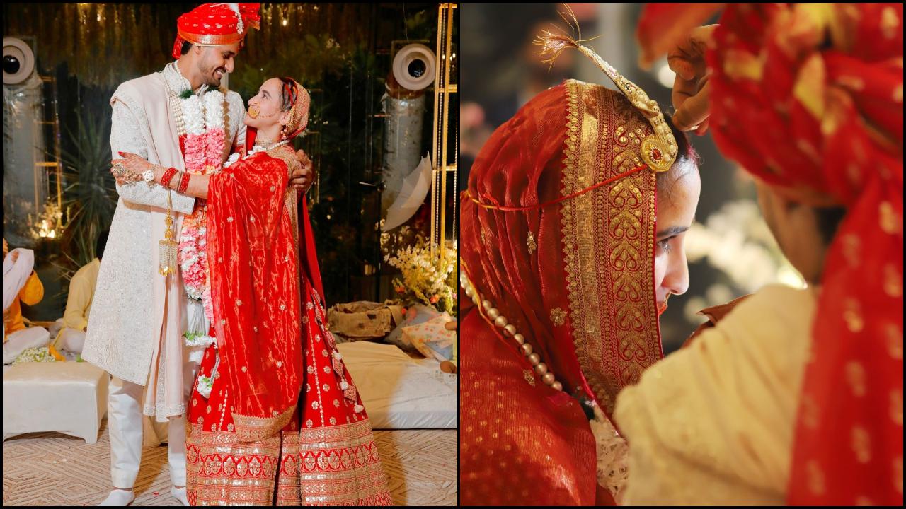 દીપક હુડ્ડાના લગ્નની તસવીરોનો કૉલાજ (સૌજન્ય: દીપક હુડ્ડા ઇનસ્ટાગ્રામ)