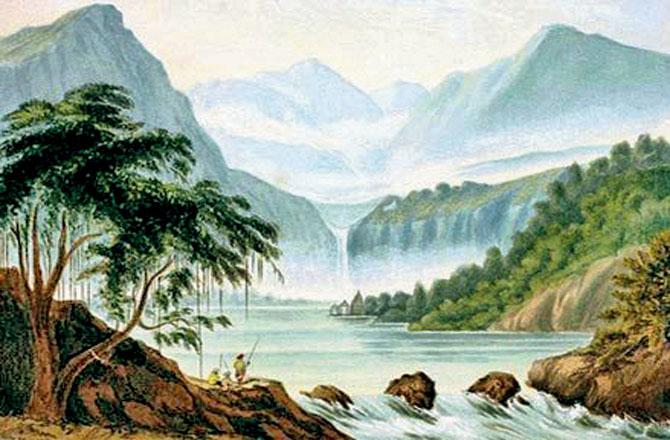 ગ્રંથોમાં દર્શાવવામાં આવેલી પ્રાચીન સરસ્વતી નદીનું ચિત્ર
