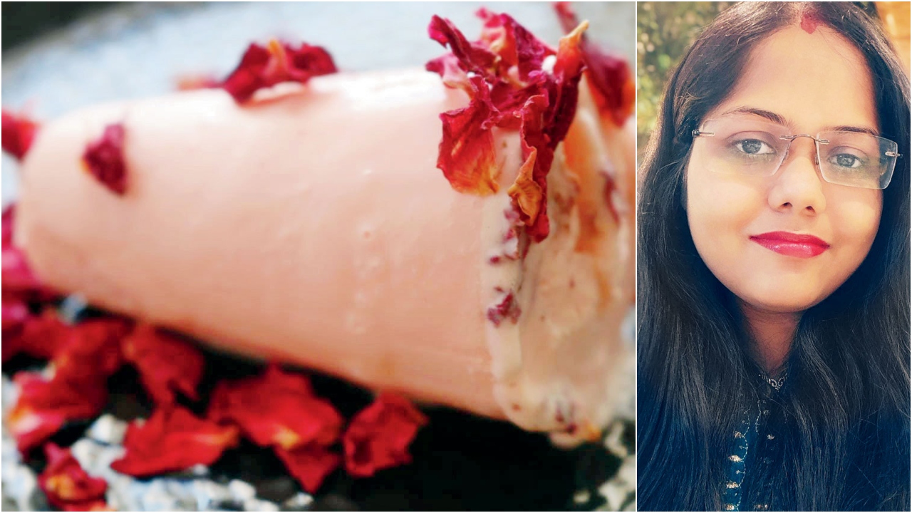 Summer Special Instant Rose Gulkand Kulfi By Dimple Shah Parekh