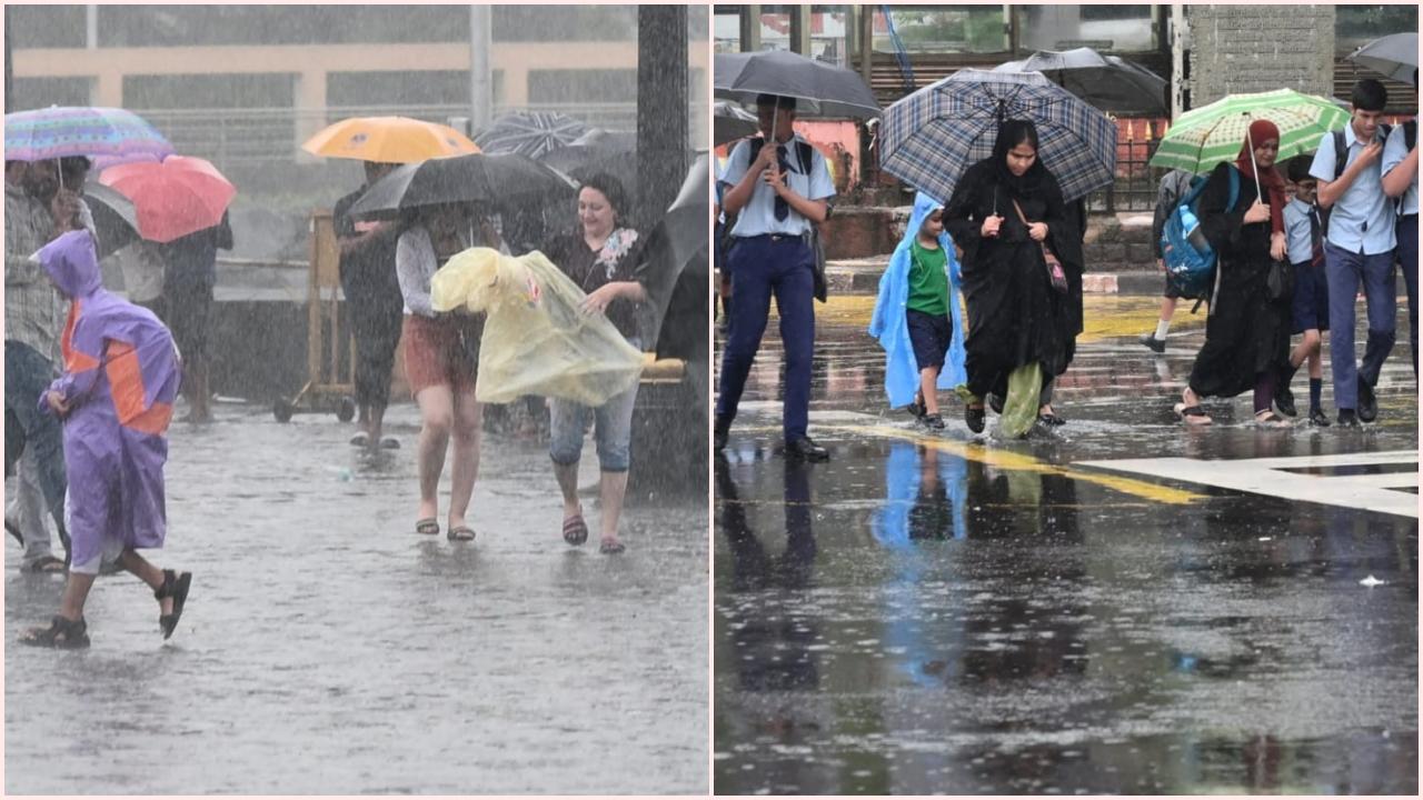 મુંબઈમાં બીજા દિવસે પણ ધોધમાર વરસાદ ચાલુ, જુઓ તસવીરો
