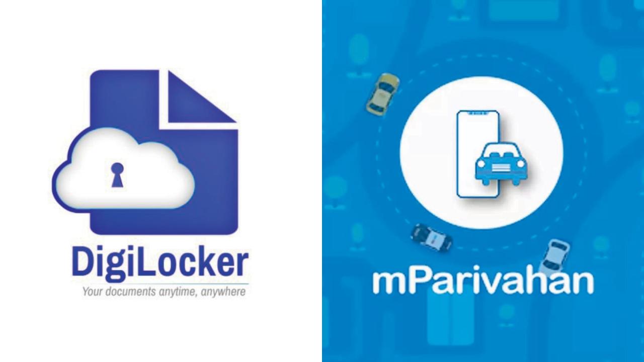 DigiLocker અને mParivahanના લોગો