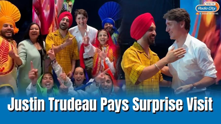 Justin Trudeau surprises Diljit Dosanjh at his Canada concert