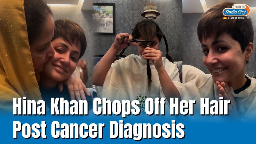 Hina Khan`s mother sheds tears as she cuts her long hair during her breast cancer chemotherapy treatment