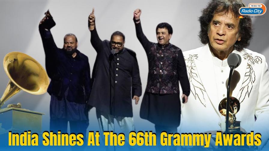 Grammy Awards 2024 : Zakir Hussain bags 3 awards Shankar Mahadevans band Shakti also wins