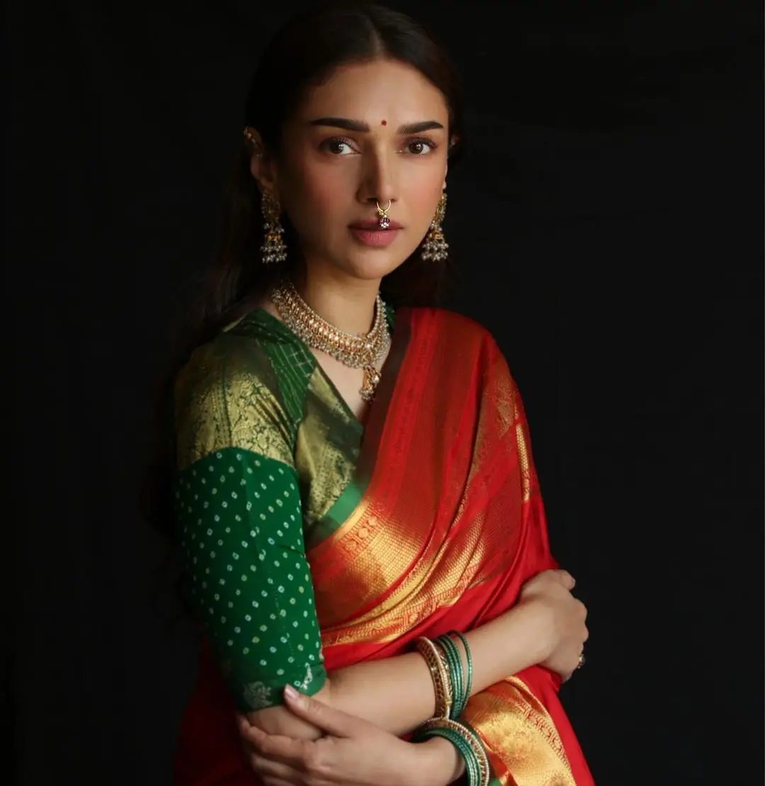 Buy Aditi Rao Hydari in a Black Adenia Embroidered Lehenga Set Online -  RI.Ritu Kumar International Store View