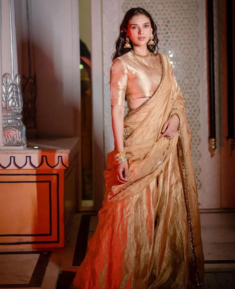 Aditi Rao Hydari shows you how to wear a long skirt as a lehenga this  Diwali | Vogue India