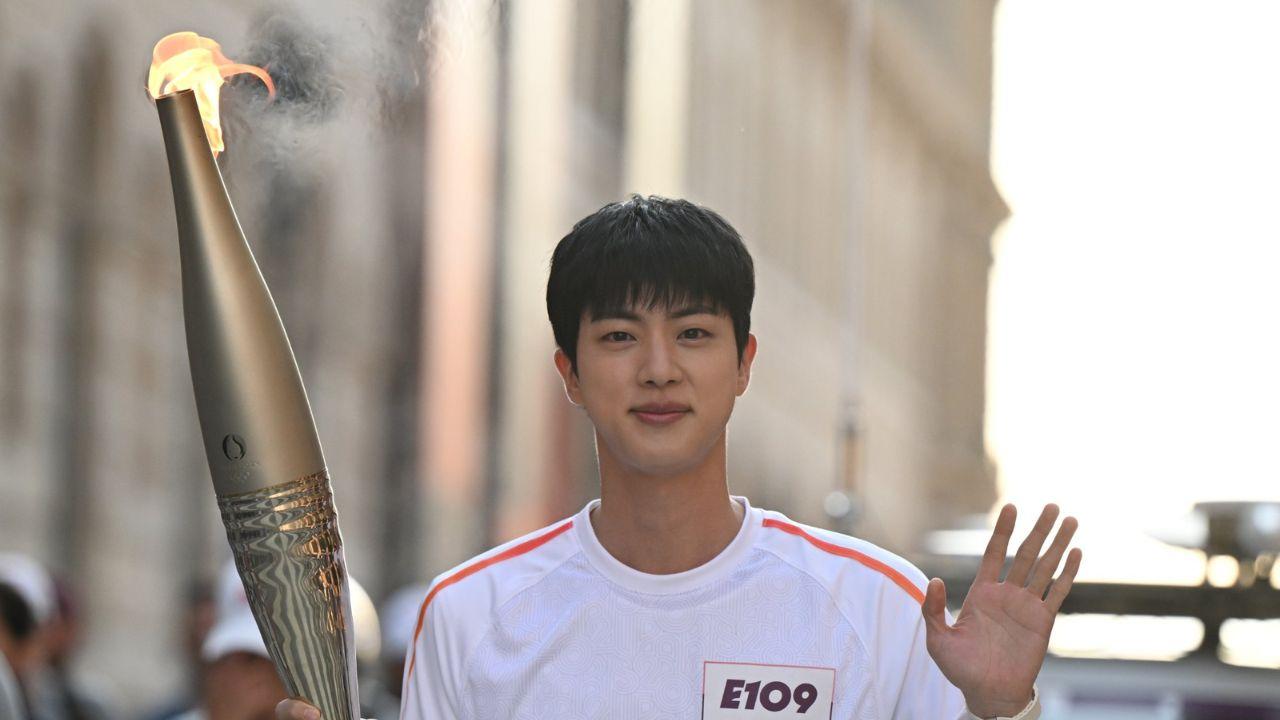 BTS’ Jin Makes History as First Korean Torchbearer for Paris Olympics