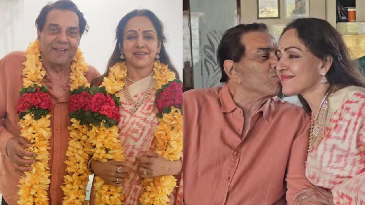 Hema Malini and Dharmendra Celebrate their 44th Wedding Anniversary ...