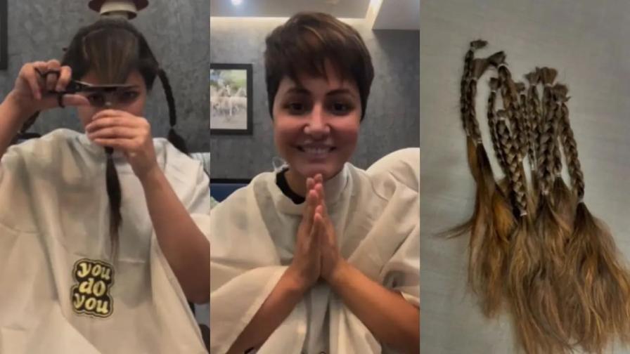 Hina Khan Journals Her Breast Cancer Journey, Chops Off Her Hair After Chemo