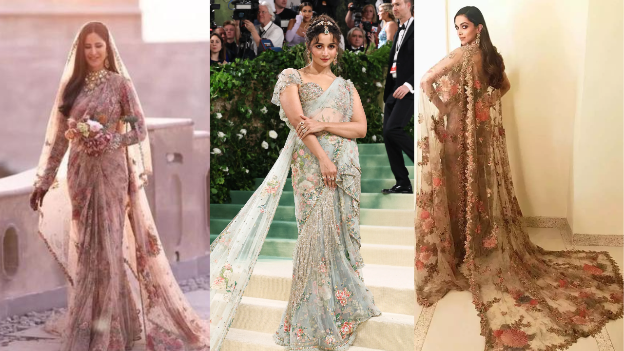 Bollywood Blossoms: Is Alia Bhatt`s Sabyasachi Met Gala 2024 Saree Look ...