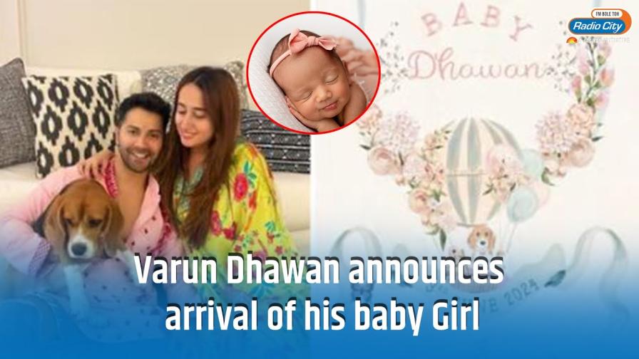 Varun Dhawan shares the joyous news of his daughter`s birth on Instagram.