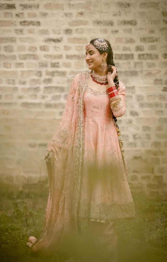 Heavy Embroidered Georgette Anarkali Suit - Rent