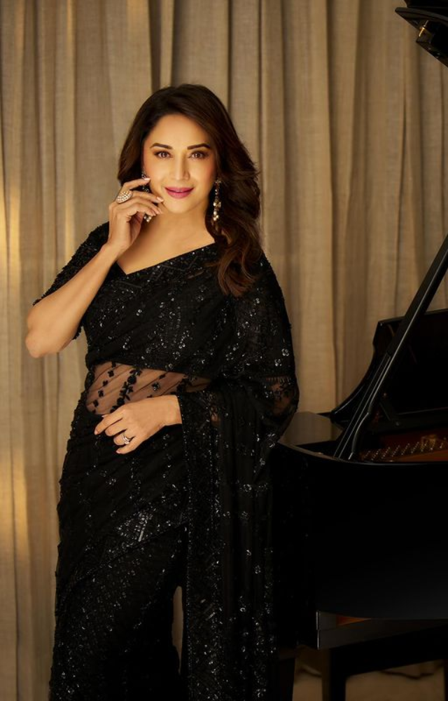 Inside Madhuri Dixit's Wardrobe : Our Favourite Sarees for your Bridal  Trousseau ! | WedMeGood